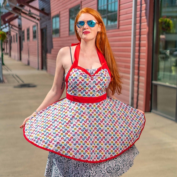 Where's Waldo Handmade 50's Style Pin-up apron - One of a kind! - Picture 3 of 8